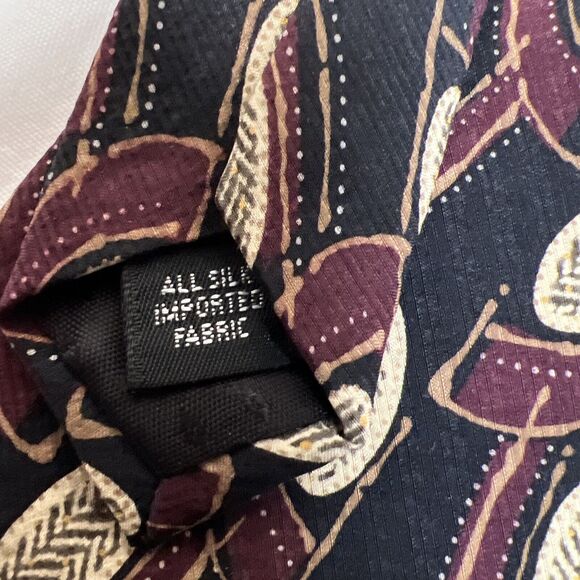 Kenneth Cole Multicolor Silk Tie 3 1/2 Inch Width - Picture 6 of 6